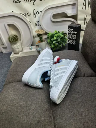 Adidas Superstar Hello Kitty হালকা ধূসর আকাশ নীল লাইফস্টাইল স্নিকার্স 6