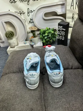 Adidas Superstar Hello Kitty হালকা ধূসর আকাশ নীল লাইফস্টাইল স্নিকার্স 8
