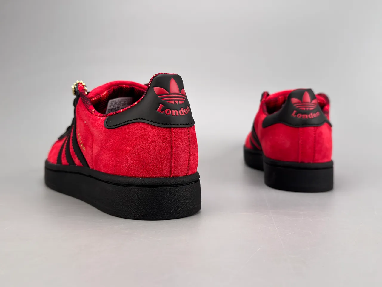 Adidas Superstar Tênis Lifestyle em Suede Vermelho e Preto 6