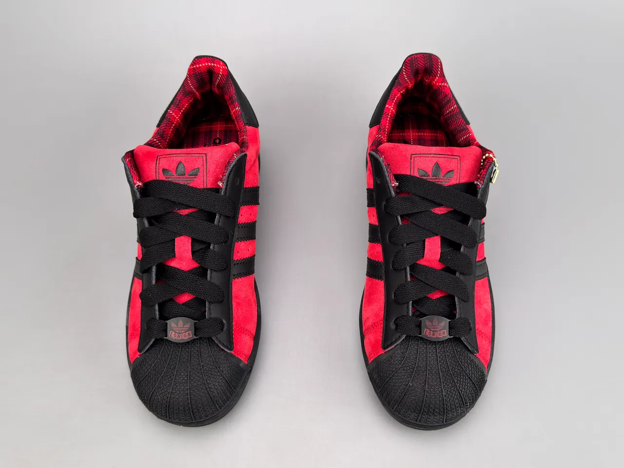 Adidas Superstar Tênis Lifestyle em Suede Vermelho e Preto 7