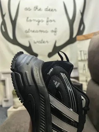 Adidas Chaussures Lifestyle Blancs Noirs Semelle Épaisse Trois Rayures Cage 13