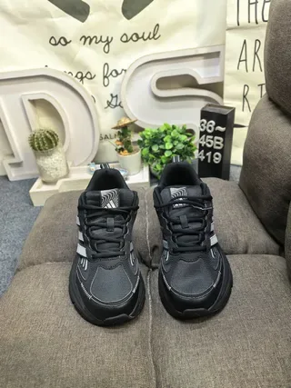 Adidas Chaussures Lifestyle Blancs Noirs Semelle Épaisse Trois Rayures Cage 20