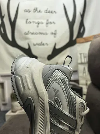 Adidas Chaussures Lifestyle Blancs Noirs Semelle Épaisse Trois Rayures Cage 23