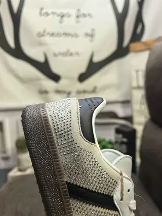 Adidas White Black Perforated Mesh Upper Three Stripes Lifestyle Sneakers 3
