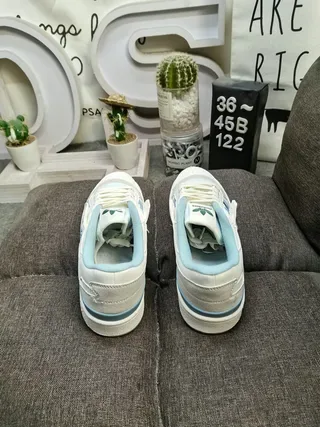 Adidas Branco Azul Low-Top Cupsole Tênis Lifestyle 8