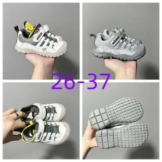 Adidas Blanc et Gris Velcro Fermeture de Courroie Mesh-and-Synthetic Supérieur Sneakers Lifestyle