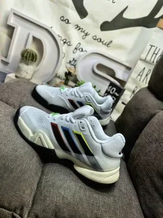 Adidas Sneakers Lifestyle en Maille Blanc Low-Top 17