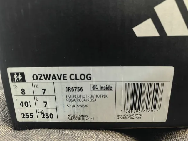 Adidas White Molded Monochrome Three-Stripe Side Detail Clog 2