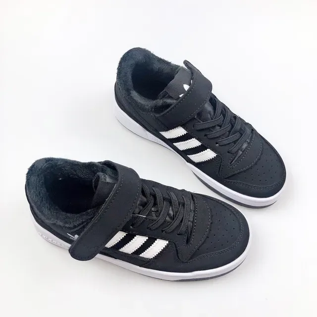 Adidas 白粉低帮魔术贴叠穿生活运动鞋 23
