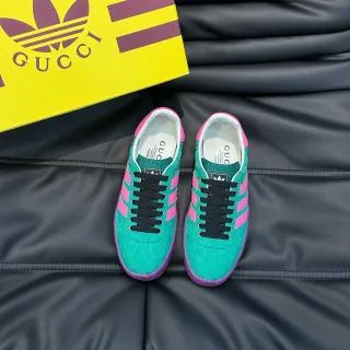 Adidas x Gucci Samba أزرق فاتح وردي بنفسجي أحذية أسلوب حياة