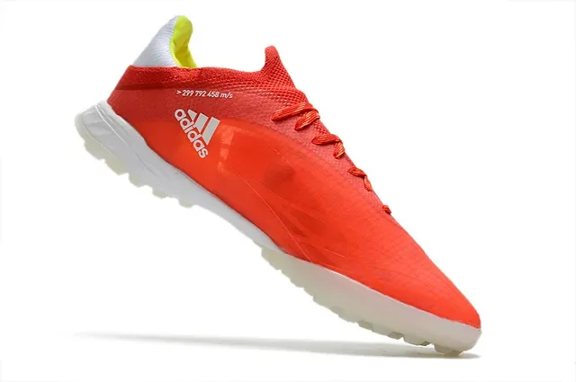 Adidas X Red White Low-Cut Synthetic Mesh Upper Turf Soccer Shoes 2
