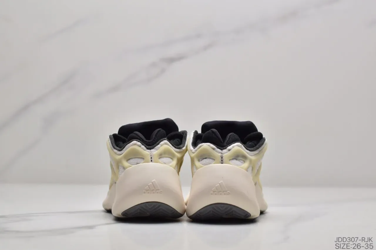 Adidas Yeezy Boost 700 Beige Noir Sculpté Semelle Intermédiaire Cage Superposition Construction Sneakers Lifestyle 7
