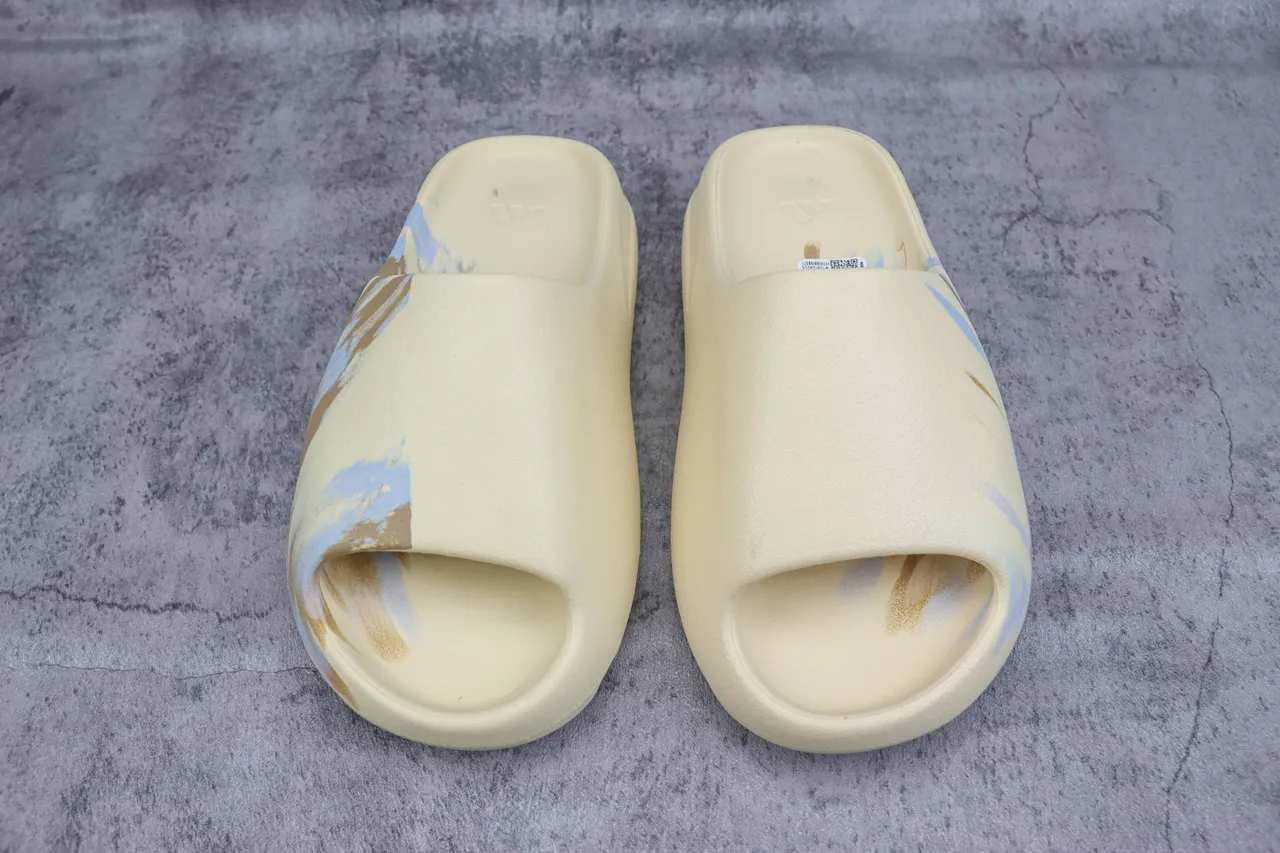 Adidas Yeezy Slide Bege Azul Marrom Camo Chinelo 2