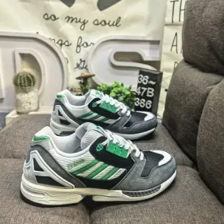 Adidas ZX8000 رمادي أسود أخضر حذاء رياضي أسلوب حياة