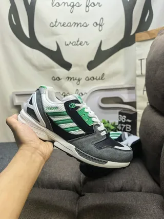 Adidas ZX8000 Gris Negro Verde zapatillas lifestyle 5