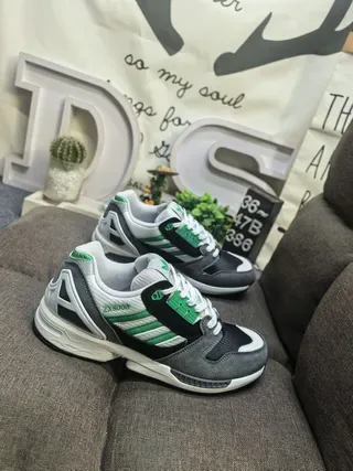 Adidas ZX8000 Gris Negro Verde zapatillas lifestyle 9