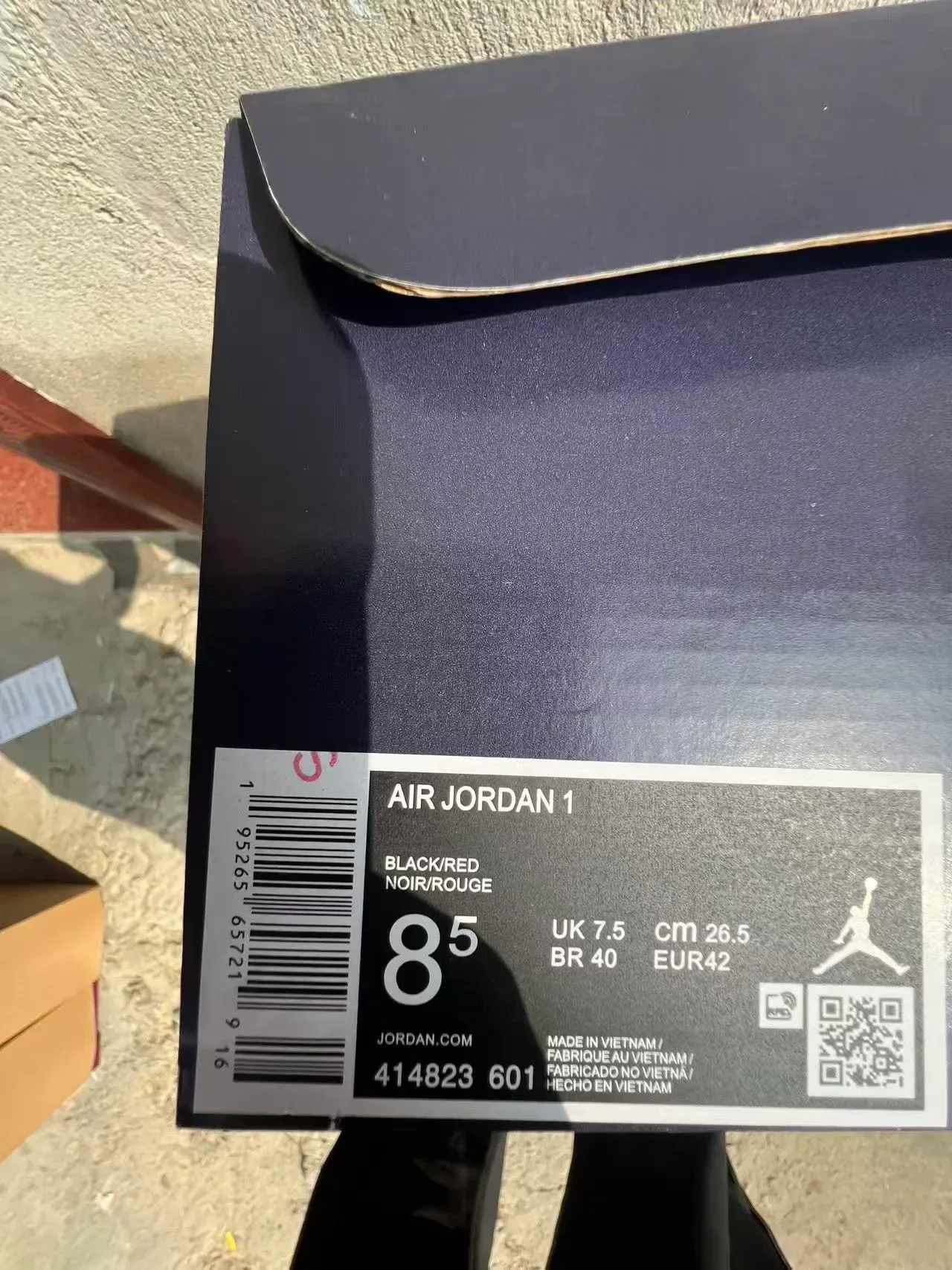 Air Jordan 1 High Red and Black Basketball Shoes 10