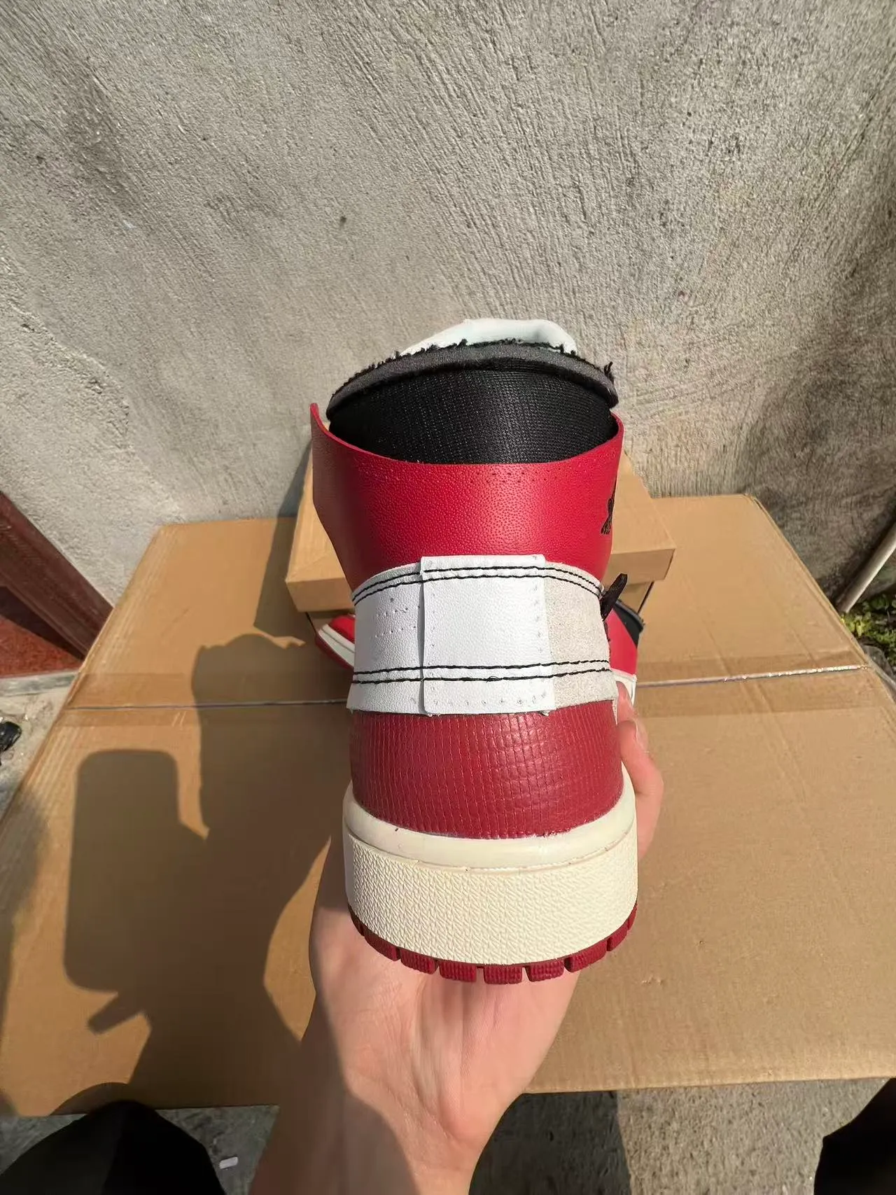 Air Jordan 1 Off-White x Nike 'University Red' Zapatillas de baloncesto deconstruidas 8