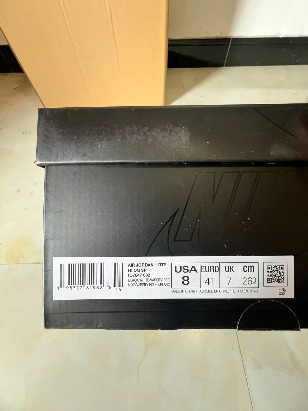 Air Jordan 1 Tênis de Basquete Branco Azul Alto em Couro 10