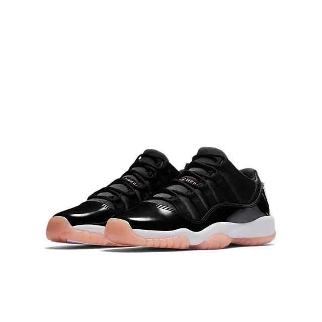 Air Jordan 11 Negro Blanco Melocotón Zapatos de Baloncesto 3