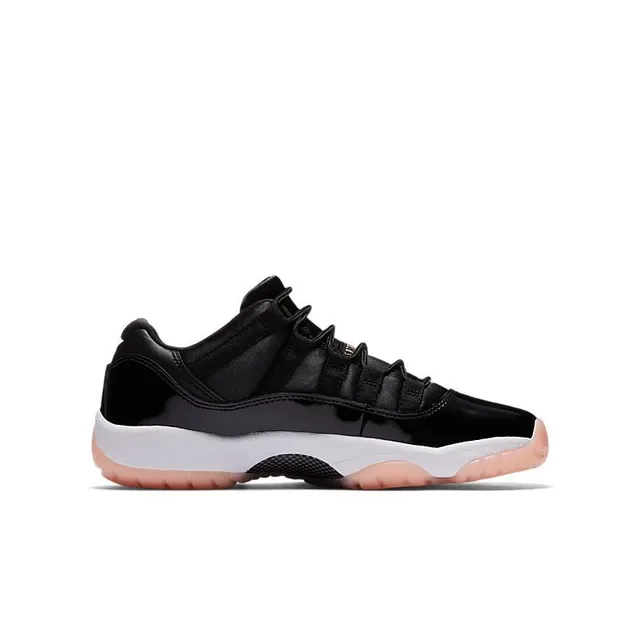 Air Jordan 11 Negro Blanco Melocotón Zapatos de Baloncesto 5