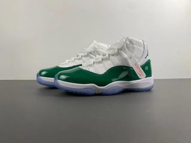 Air Jordan 11 Emerald Green Patent Leather 篮球鞋 9