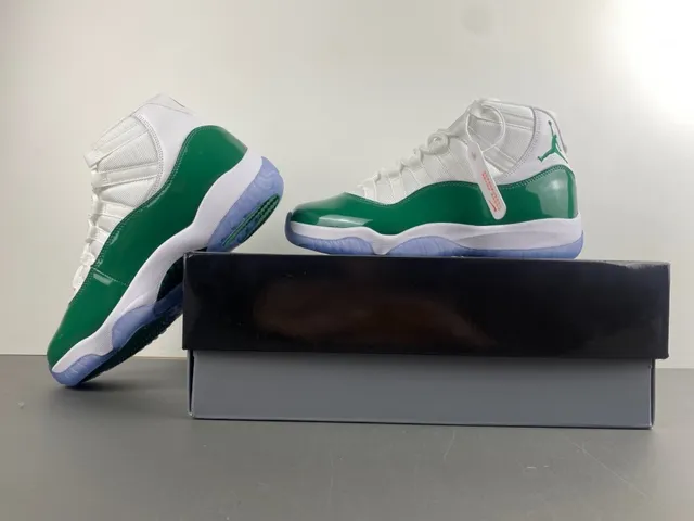 Air Jordan 11 Emerald Green Patent Leather 篮球鞋 13