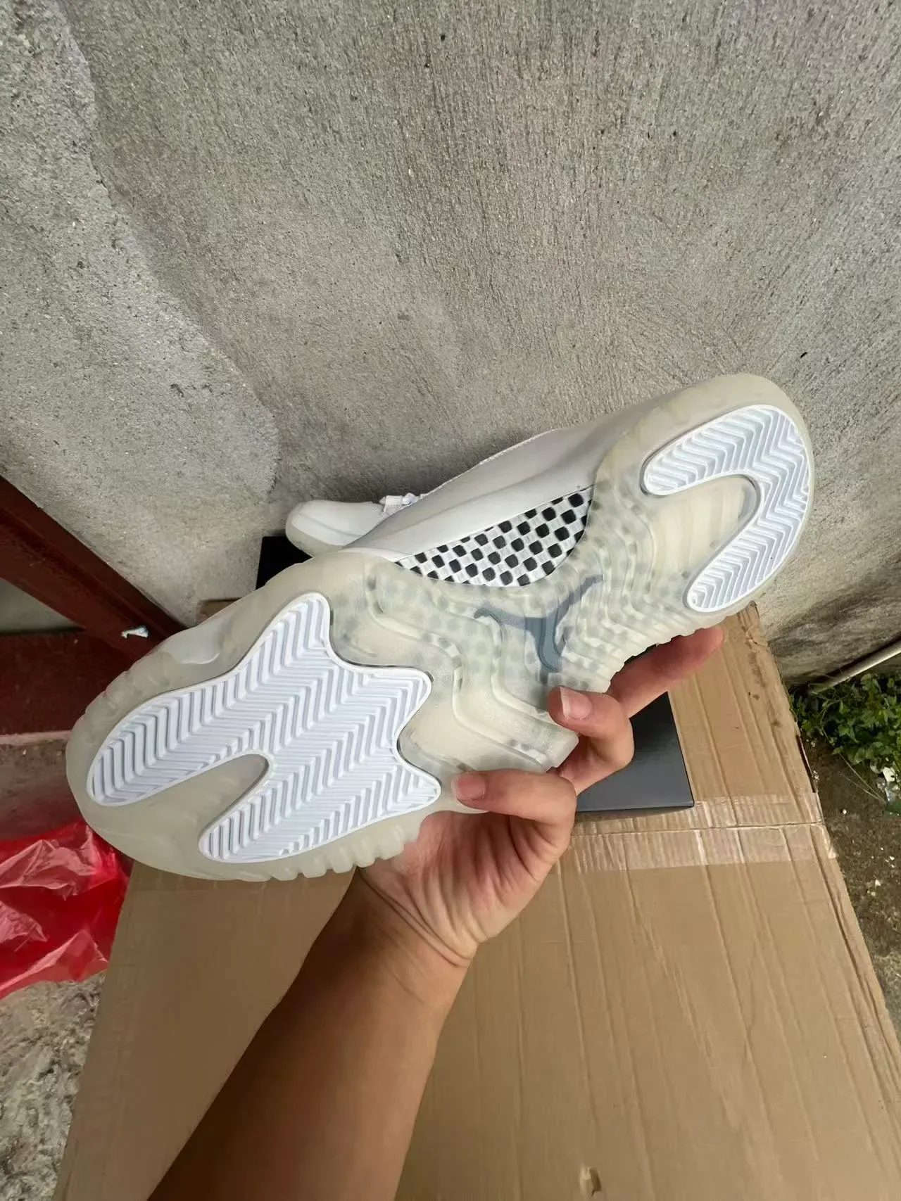 Air Jordan 11 Blanc Cuir patenté Chaussures de basket-ball 6