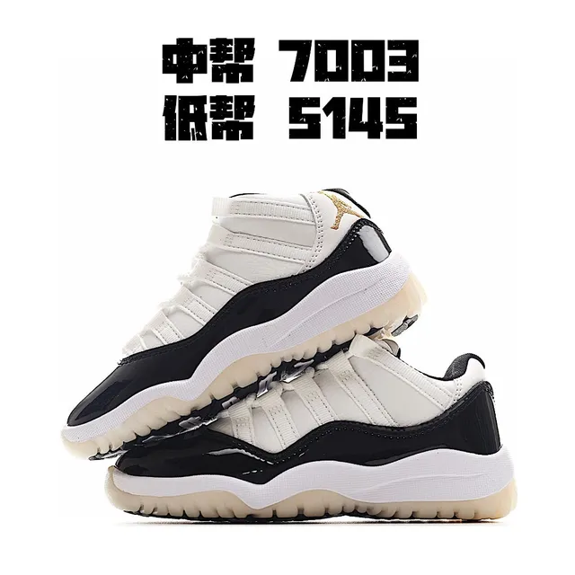 Air Jordan 11 सफेद लाल पेटेंट लेदर बास्केटबॉल जूते 12