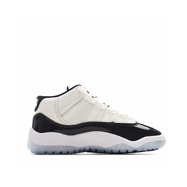 Air Jordan 11 सफेद लाल पेटेंट लेदर बास्केटबॉल जूते 17