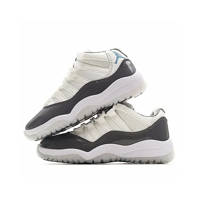 Air Jordan 11 सफेद लाल पेटेंट लेदर बास्केटबॉल जूते 24