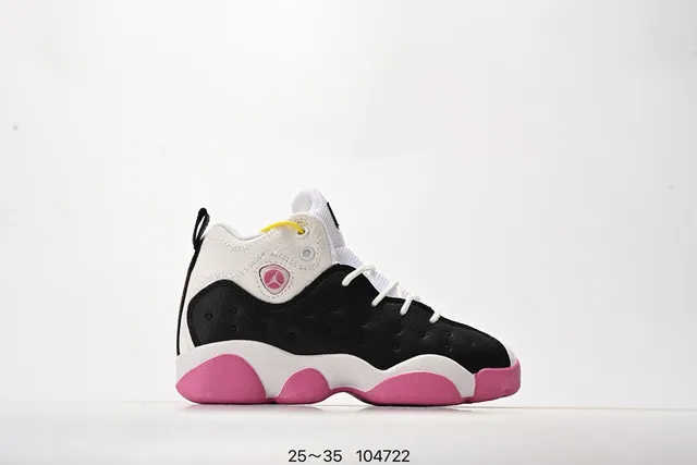 Chaussures de basketball Air Jordan 12 Retro noir blanc rose 14