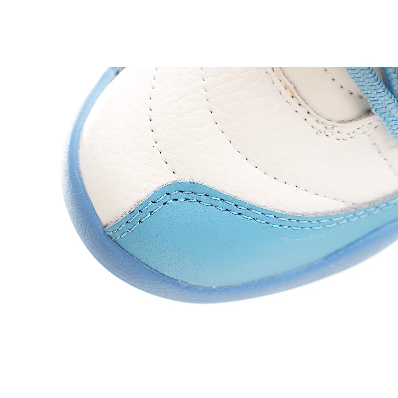 Air Jordan 12 White and Blue Kids Basketball Shoes 9