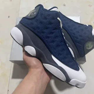 Air Jordan 13 নেভি মেশ সাদা ধূসর বাস্কেটবল জুতা