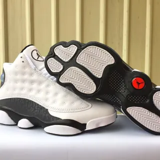 Air Jordan 13 Tênis de basquete branco preto vermelho