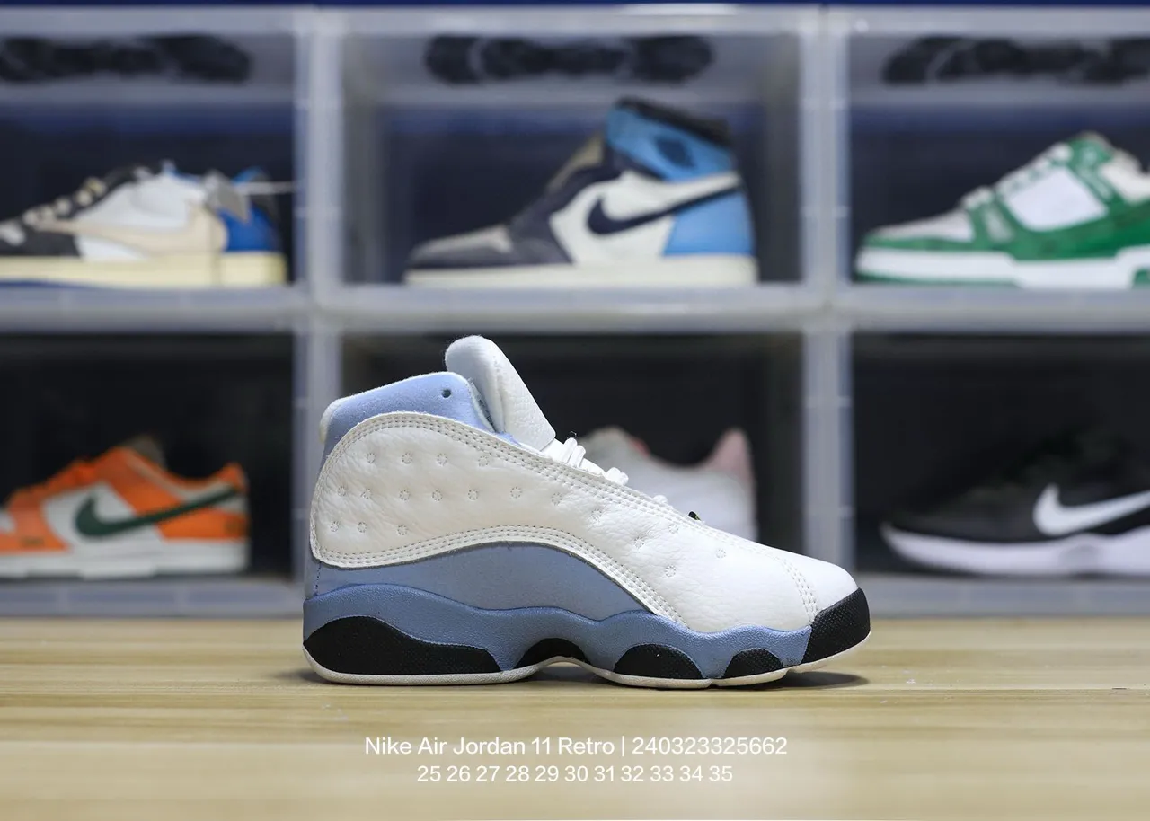 Air Jordan 13 حذاء كرة السلة أبيض أسود أحمر أخضر 19