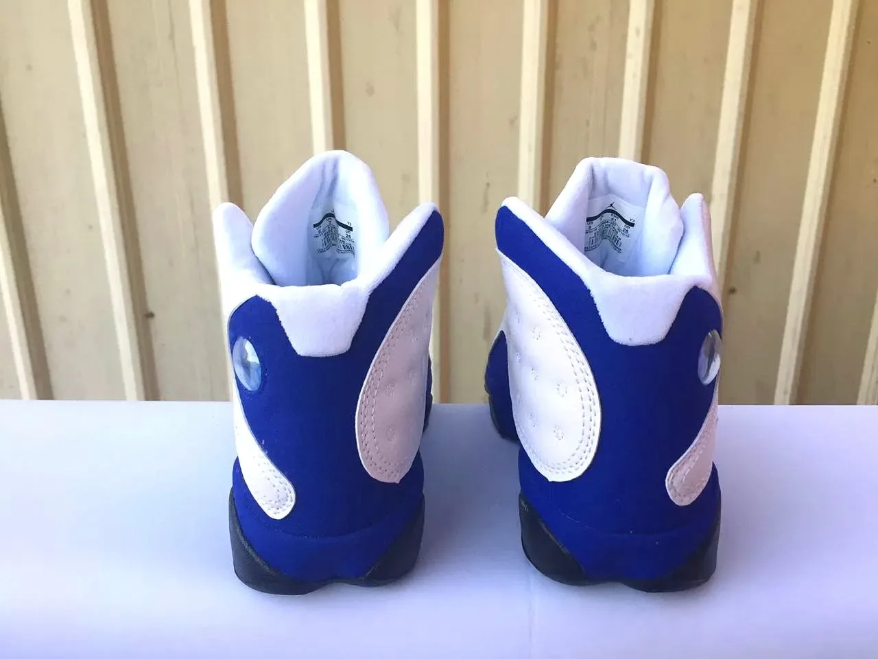 Air Jordan 13 White Royal Blue Tênis de Basquete 4