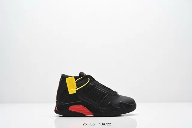 Tênis de basquete Air Jordan 14 branco vermelho preto 3