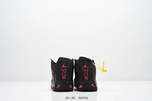 Tênis de basquete Air Jordan 14 branco vermelho preto 6