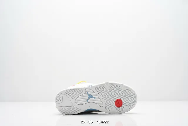 Tênis de basquete Air Jordan 14 branco vermelho preto 15
