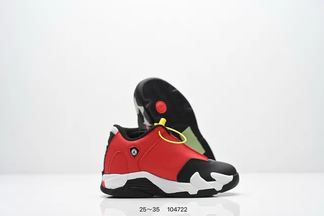 Tênis de basquete Air Jordan 14 branco vermelho preto 19
