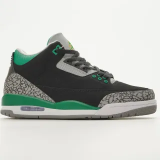 Tênis de basquete Air Jordan 3 preto cimento verde
