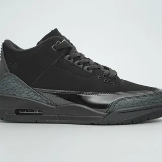 Air Jordan 3 黑色大象印花篮球鞋