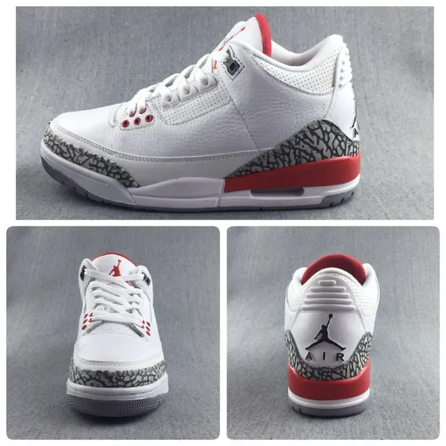 Air Jordan 3 White Cement أحذية كرة السلة 2