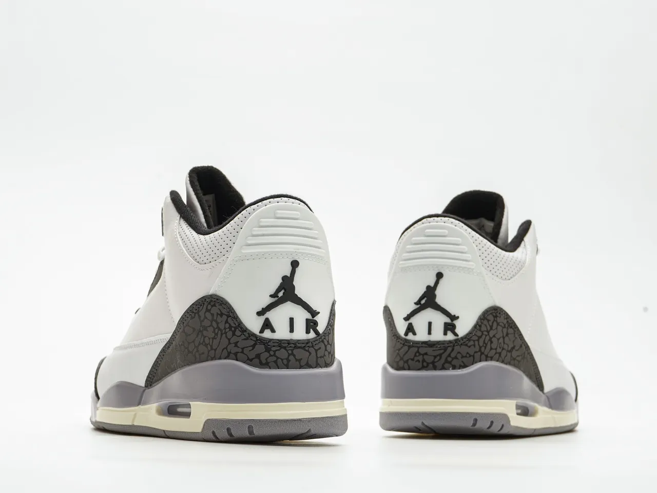Air Jordan 3 White Cement Elephant Print Basketball Shoes 7
