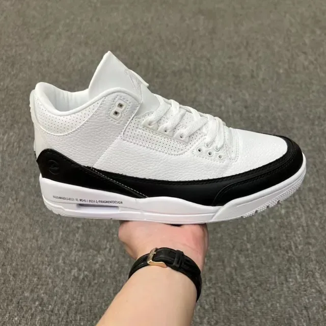 Air Jordan 3 أبيض سيمينت طباعة الفيل أحذية كرة السلة 4