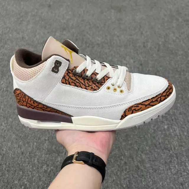 Air Jordan 3 أبيض سيمينت طباعة الفيل أحذية كرة السلة 8