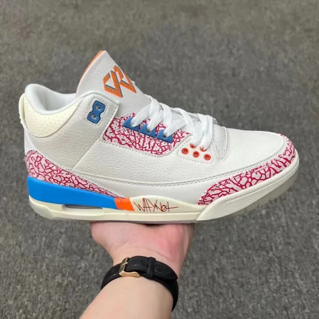 Air Jordan 3 أبيض سيمينت طباعة الفيل أحذية كرة السلة 14