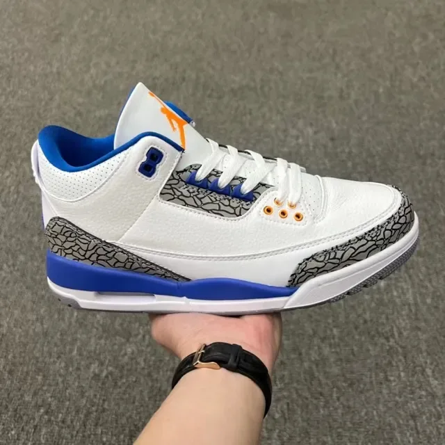 Air Jordan 3 أبيض سيمينت طباعة الفيل أحذية كرة السلة 16