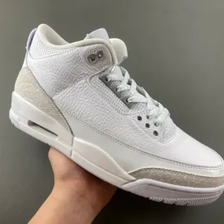 Air Jordan 3 白色爆裂纹篮球鞋